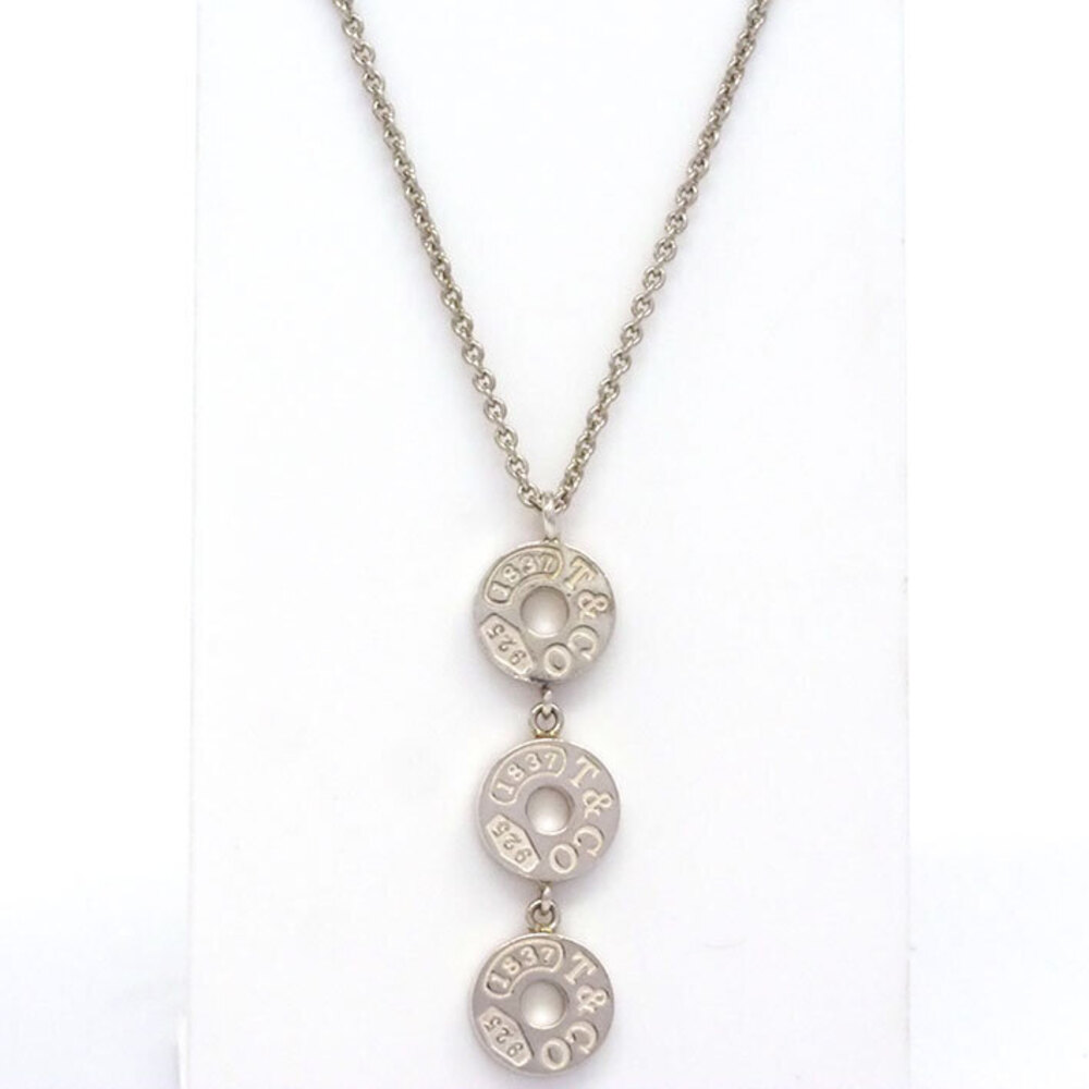 Tiffany Triple Circle Sterling Silver Necklace - Picture 2 of 5